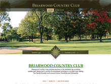 Tablet Screenshot of briarwoodcountryclub.com